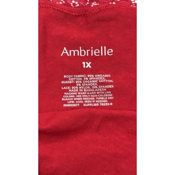 Ambrielle Women’s Bra 40B & Hipster Panty 1X Set Organic Cotton Deer Print - Picture 4 of 14